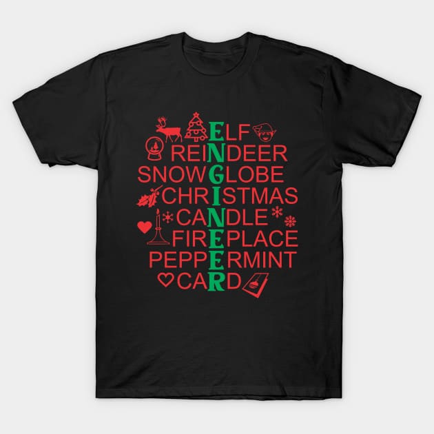 Engineer Christmas Present 2 - Xmas Gift T-Shirt by Vector-Artist